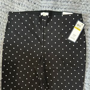 Charter Club Black Polka Dot Capri Pants